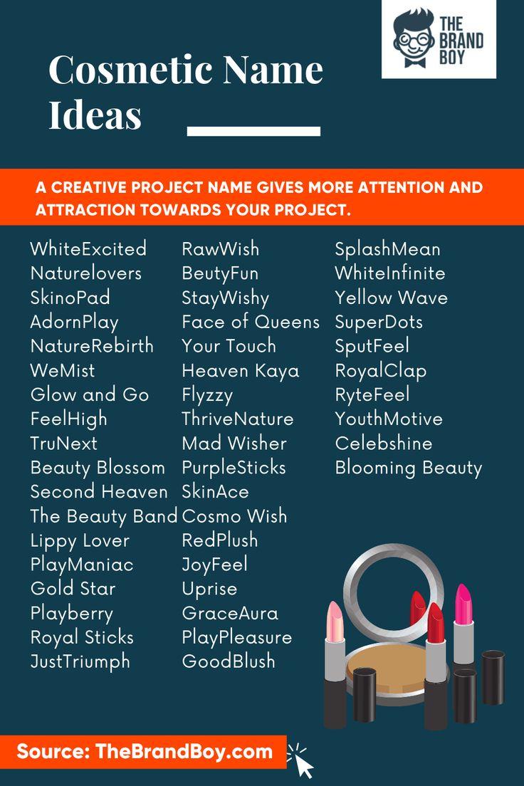 beauty product names
