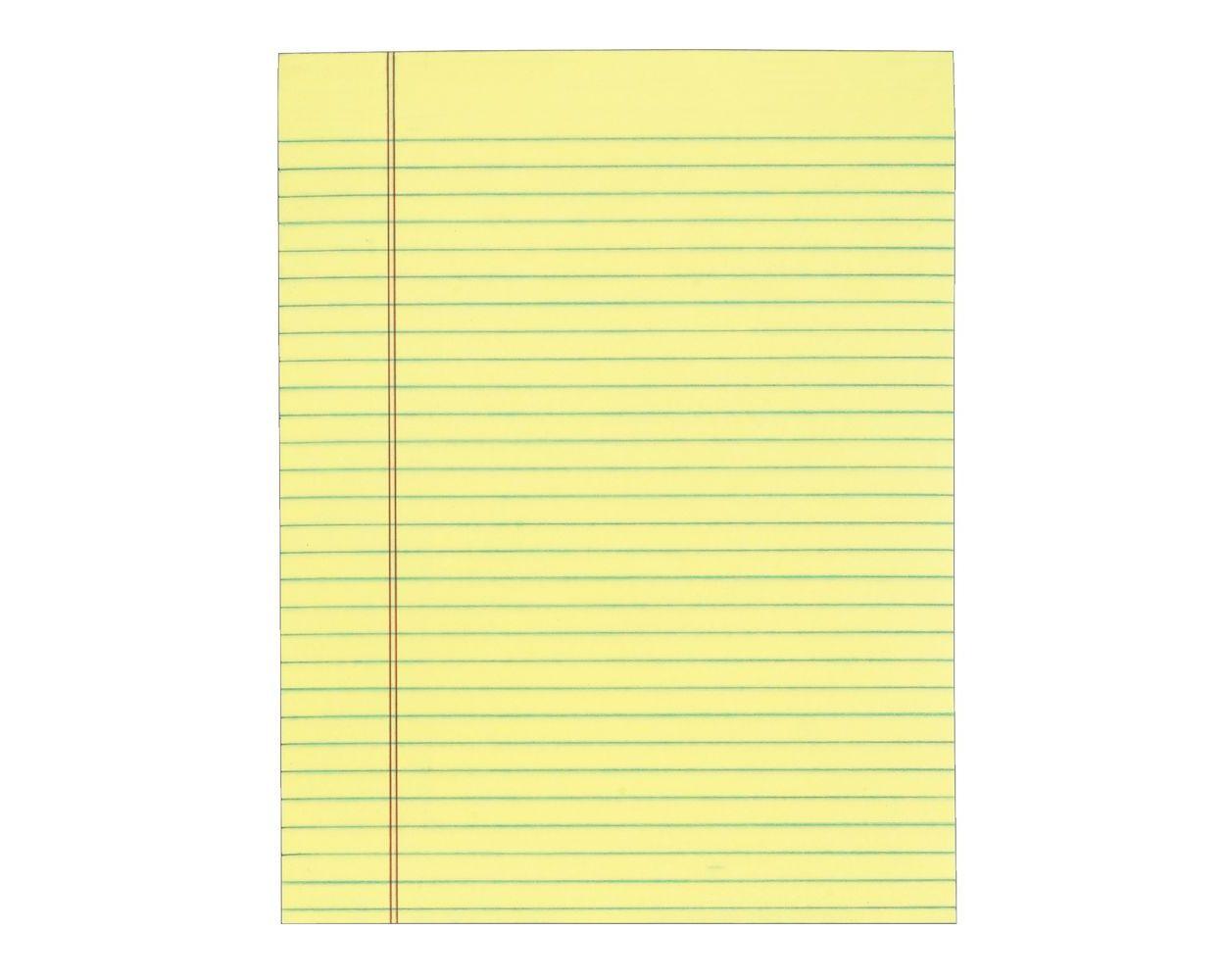 1 2 Yellow Pad