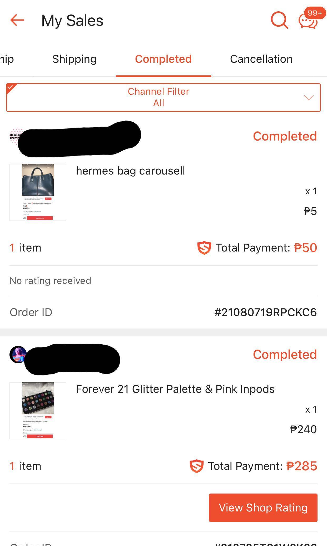 Shopee checkout