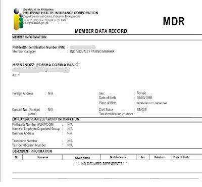 MDR Philhealth